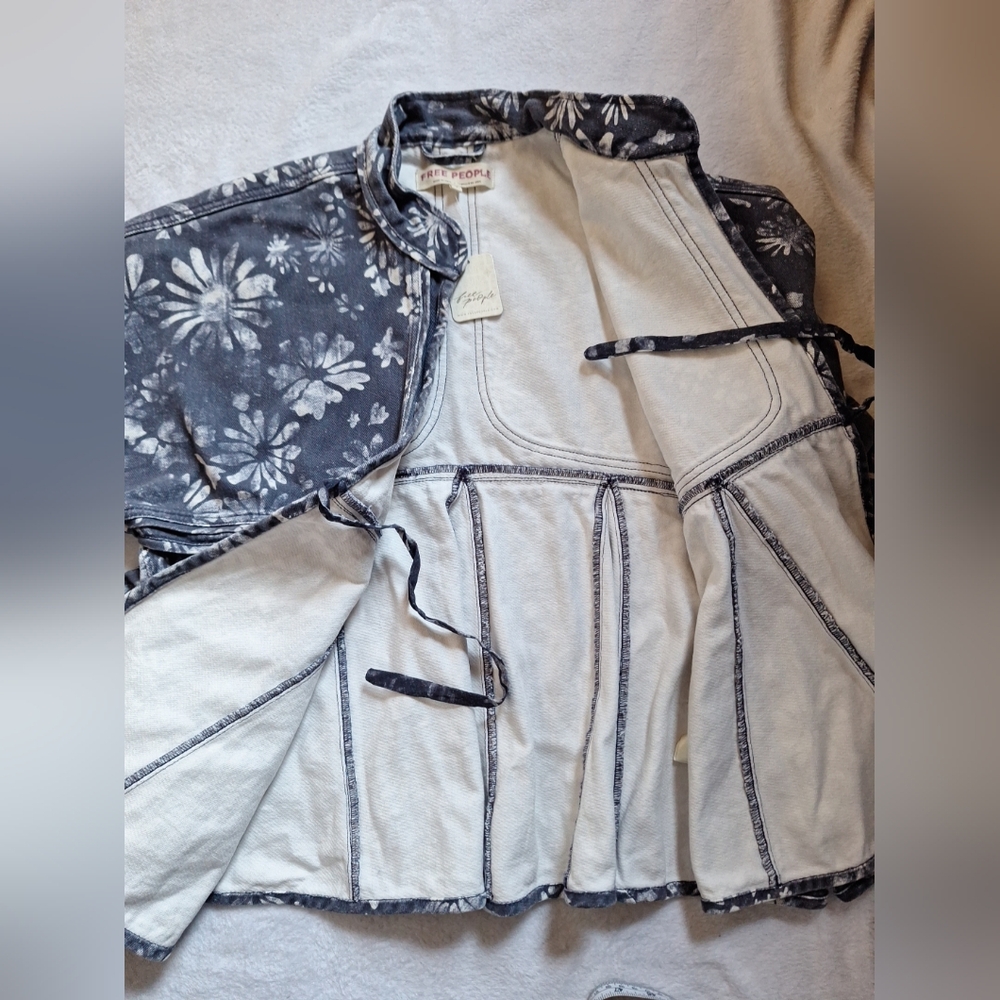 Free People Lua Bed Jacket Size Small Relaxed Fit - image 8